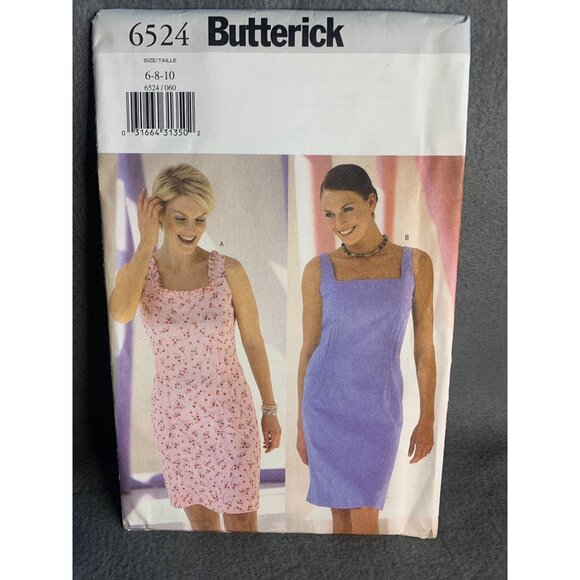 Butterick Misses Dress Sewing Pattern sz 6 8 10 6524 - uncut - Picture 5 of 5